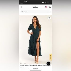 LULU’s DARK TEAL DRESS